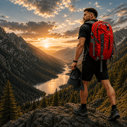 COMBO ESPECIAL DÍA DEL PADRE | Mochila Cumbre 40L + Gorro Cumbre + Toalla de Microfibra (80 x 160 cm)
