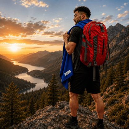 COMBO ESPECIAL DÍA DEL PADRE | Mochila Cumbre 40L + Gorro Cumbre + Toalla de Microfibra (80 x 160 cm)