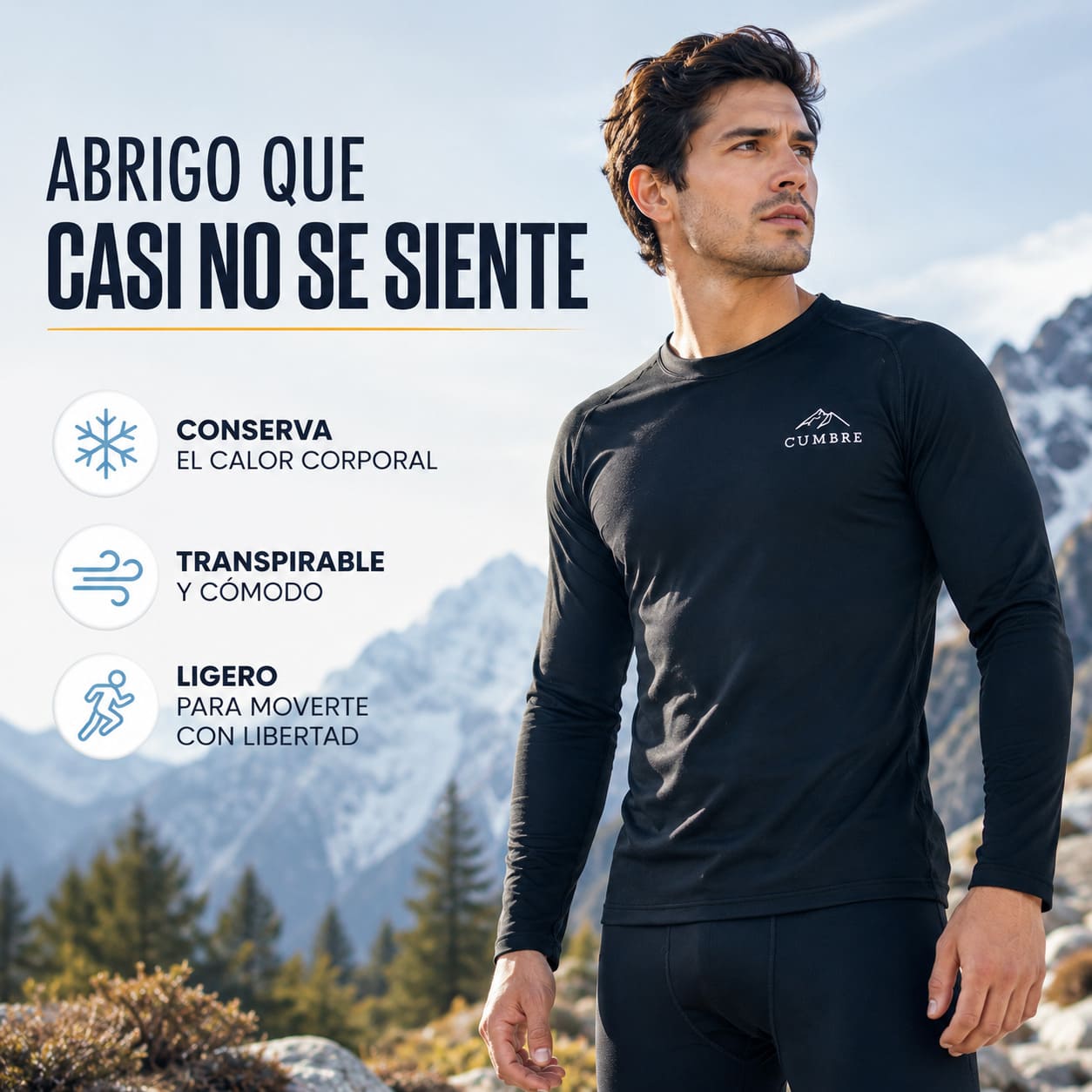 Conjunto Calentador Primera Capa Varón