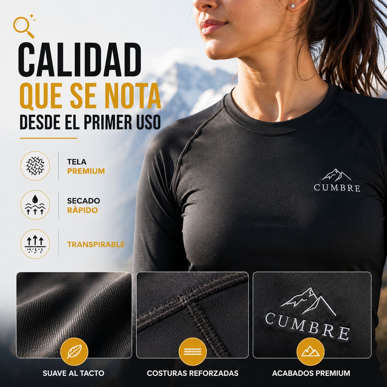 Conjunto Calentador Primera Capa Dama