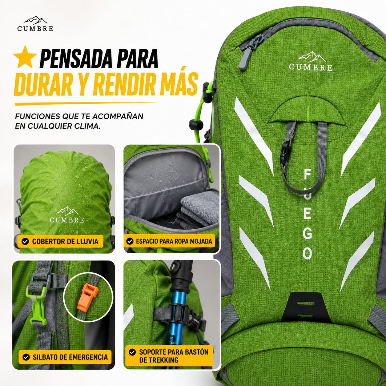 Mochila Fuego 40L
