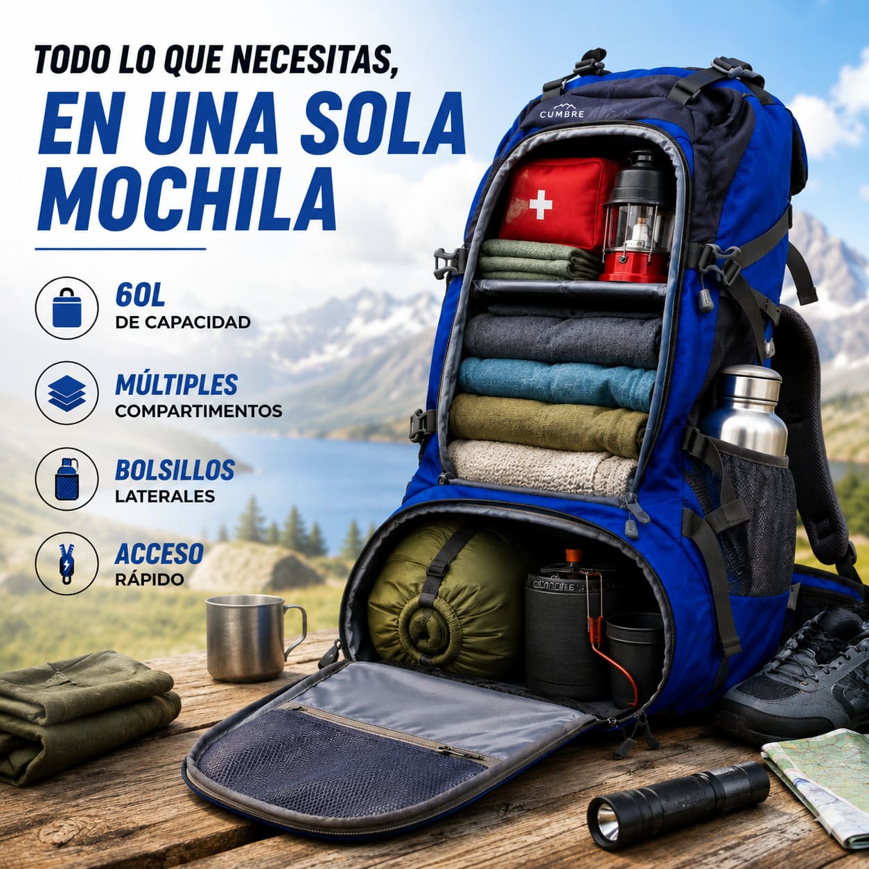 Mochila 60L