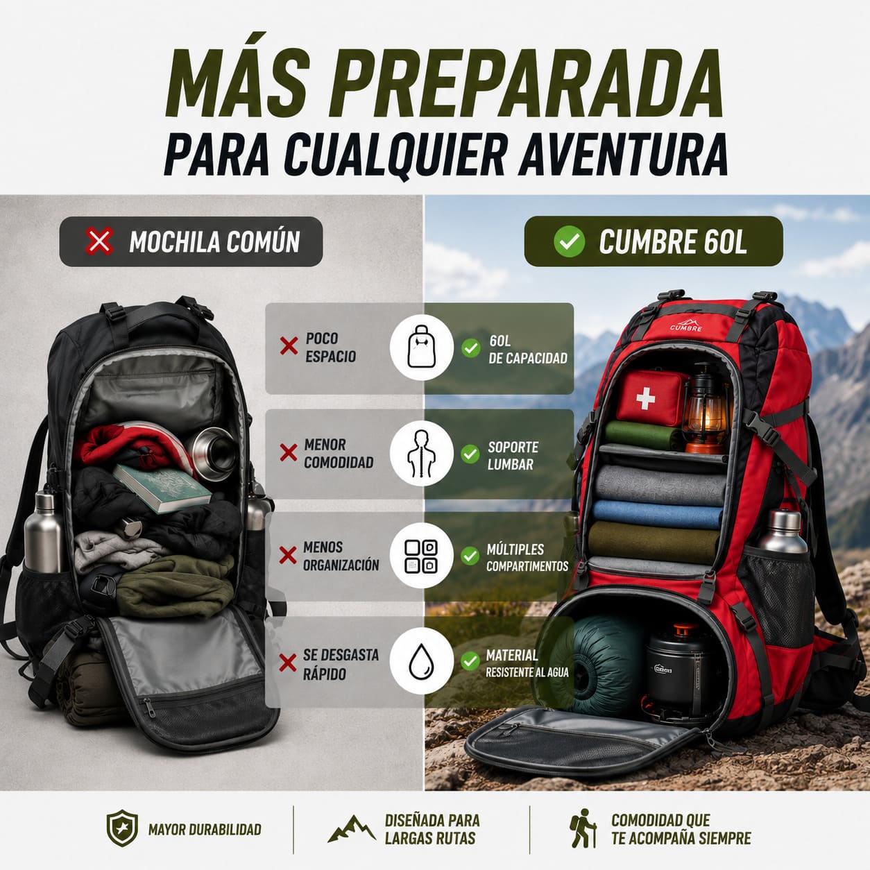 Mochila 60L
