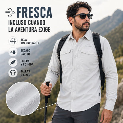 Camisa Outdoor Manga Larga Hombre