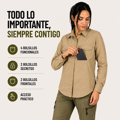 Camisa Manga Larga Mujer