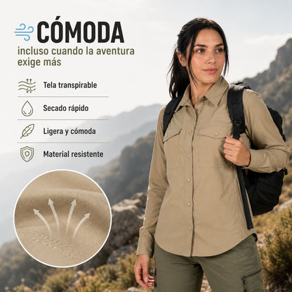 Camisa Manga Larga Mujer