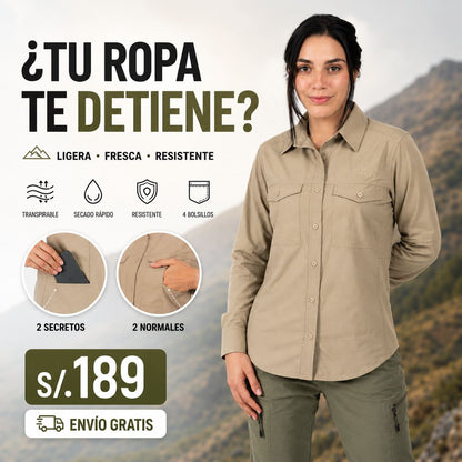 Camisa Manga Larga Mujer