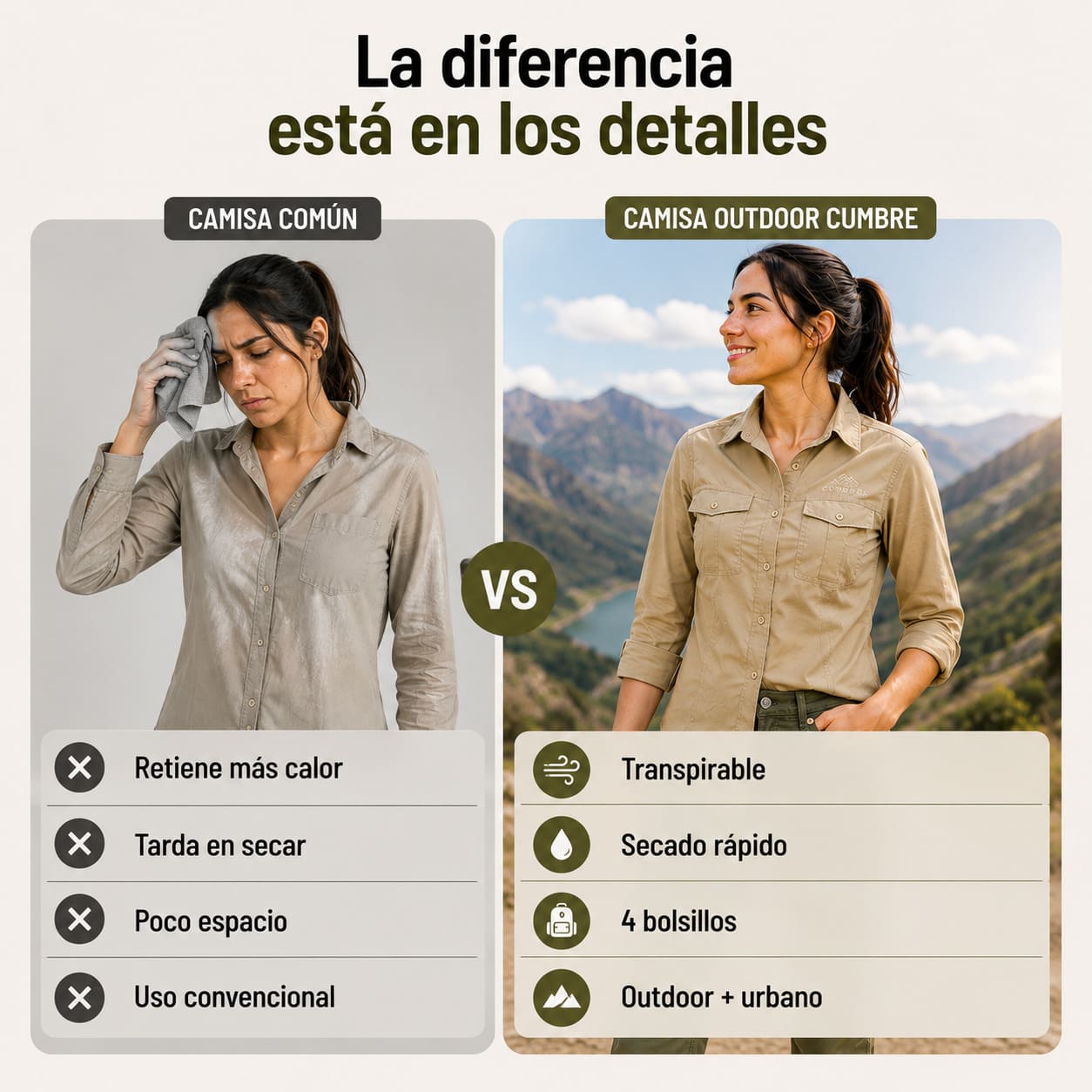 Camisa Manga Larga Mujer