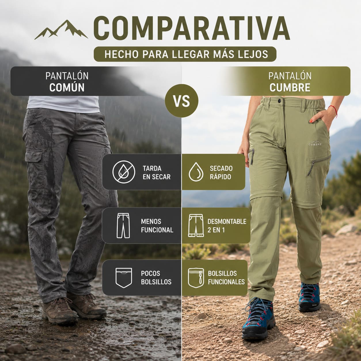 Pantalón Desmontable Dama