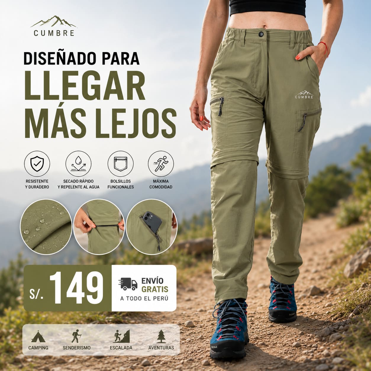 Pantalón Desmontable Dama