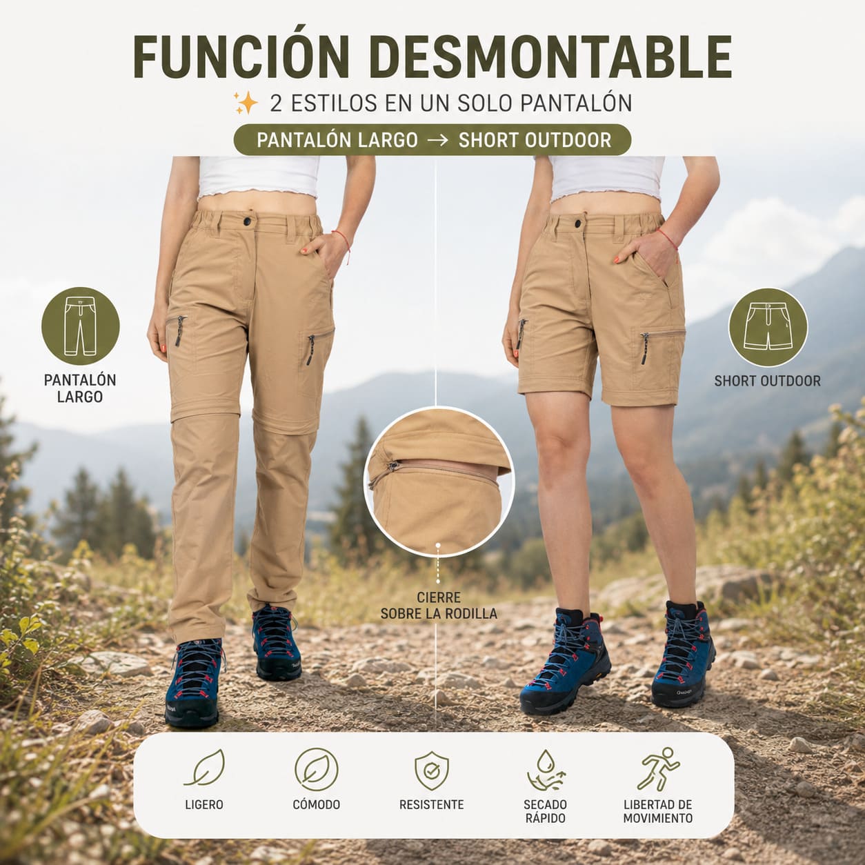 Pantalón Desmontable Dama