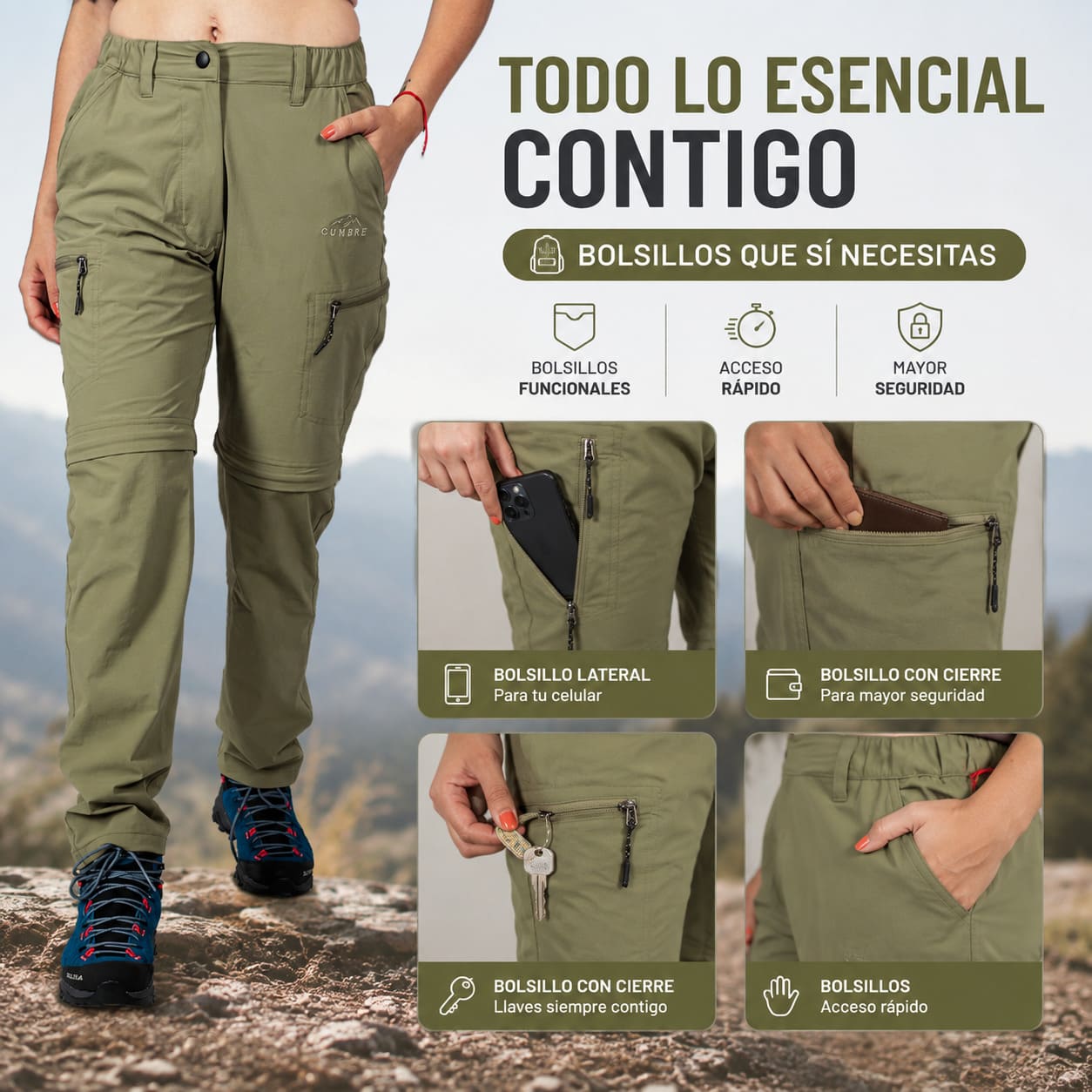 Pantalón Desmontable Dama