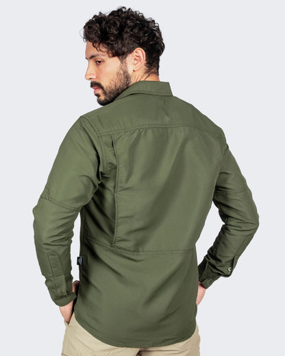 Camisa M/L Para Hombre | Verde