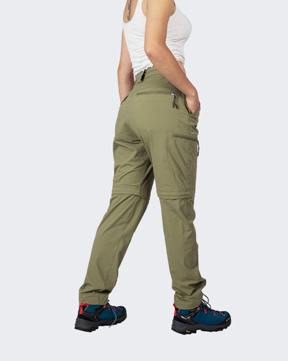 Pantalon para Mujer Desmontable | Verde Militar