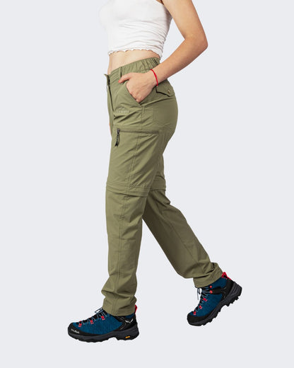 Pantalon para Mujer Desmontable | Verde Militar