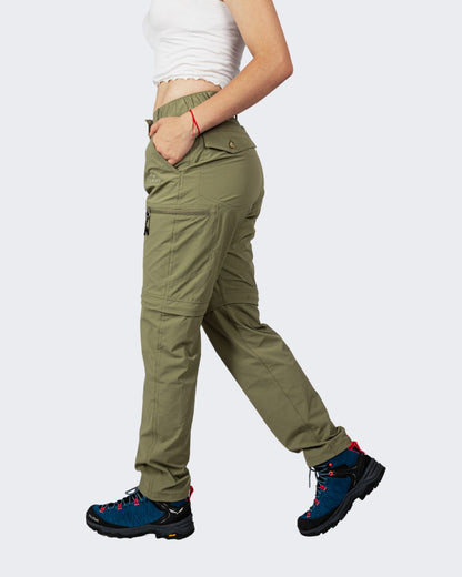 Pantalon para Mujer Desmontable | Verde Militar