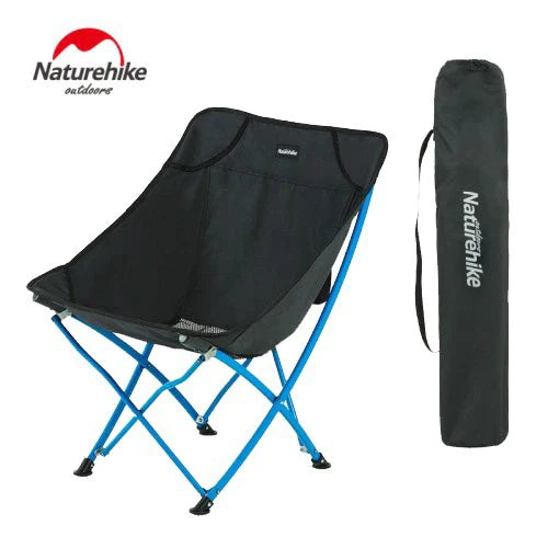 Silla plegable ligera de aluminio para acampar al aire libre, silla  portátil para Picnic, montañismo, viaje, pesca, giratoria de 360 grados